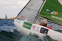 Rafa Andarias, provisional leader of the 2.4mR Class Adapted Sailing Vitaldent Championship