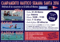 CAMPAMENTO NÁUTICO SEMANA SANTA 2016