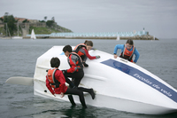 Saturday session at the I Meeting Dinghy Sailing Vila de Baiona