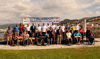 The Spanish 2.4mR Class Champion Rafa Andarias won the Vitaldent Adapted Sailing Championship held this weekend in Baiona