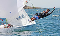 Intense day of sailing this Saturday in Baiona with the Baitra 420 Trophy and the Vitaldent J80 Trophy