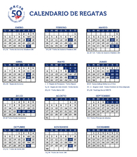 CALENDARIO DE REGATAS