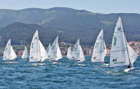 Nacho Zalvide se coloca líder del Campeonato Ibérico de vela paralímpica que se celebra en Baiona