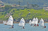 Unos 60 niños se disputarán en Baiona  el Campeonato Baitra de vela infantil