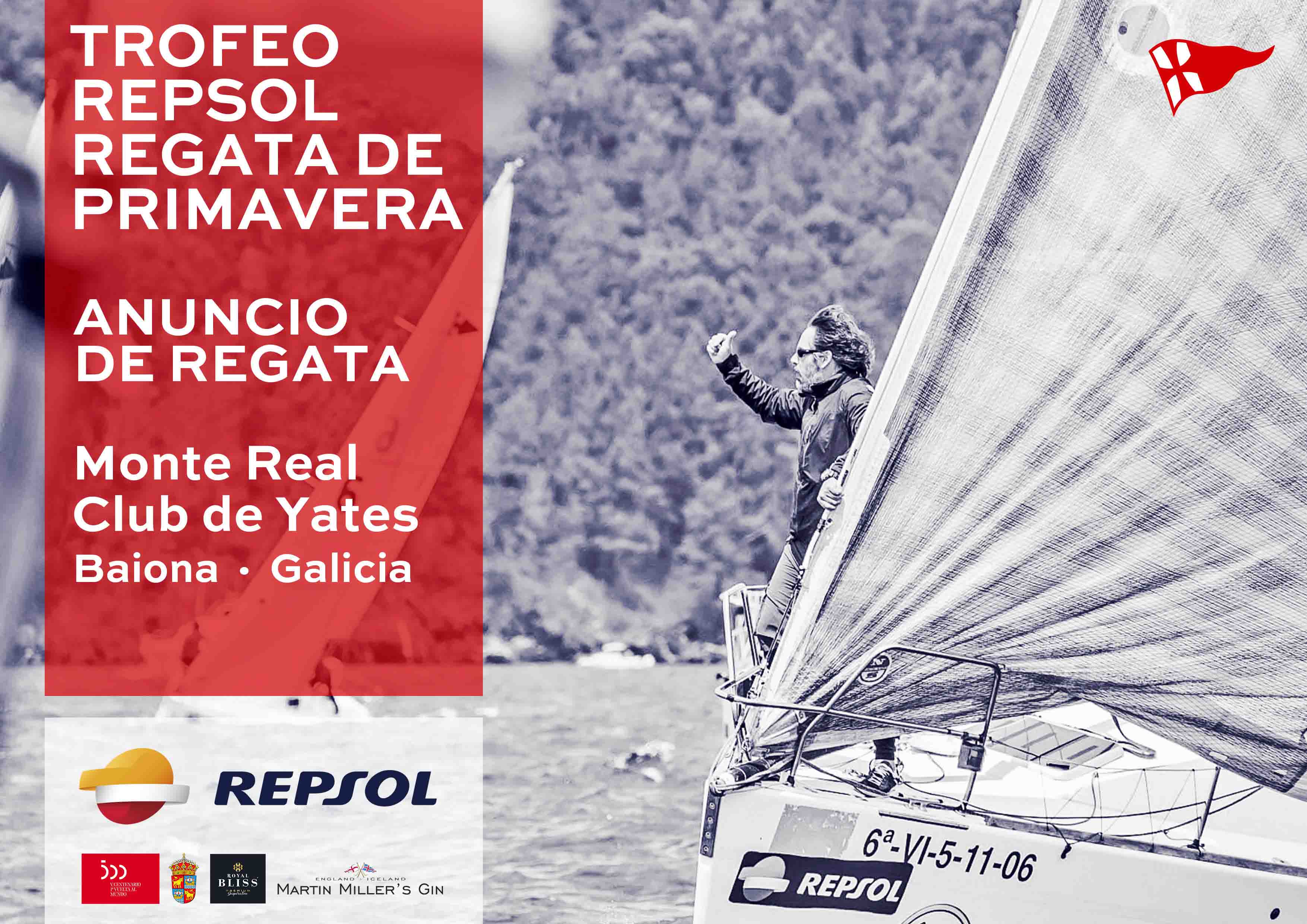 ANUNCIO REGATA · TROFEO REPSOL 2019 · Monte Real Club de Yates Baiona