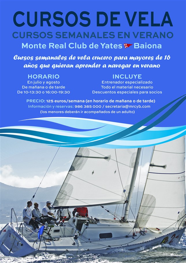 Cursos de vela en baiona para adultos