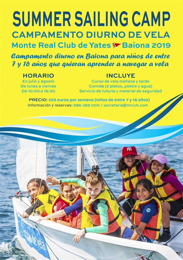 campamento de vela diurno en baiona