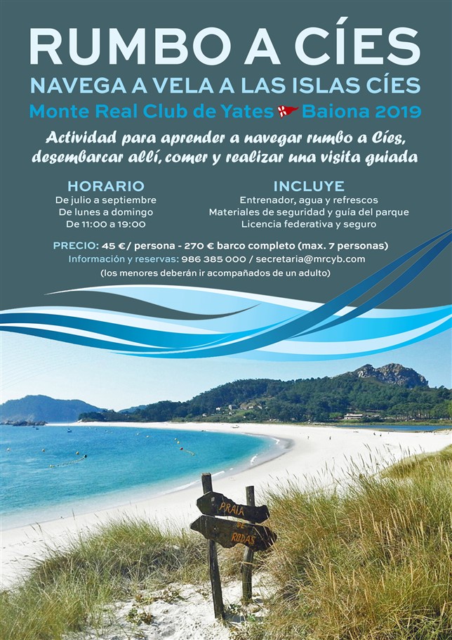 Curso de vela baiona: velero a cies