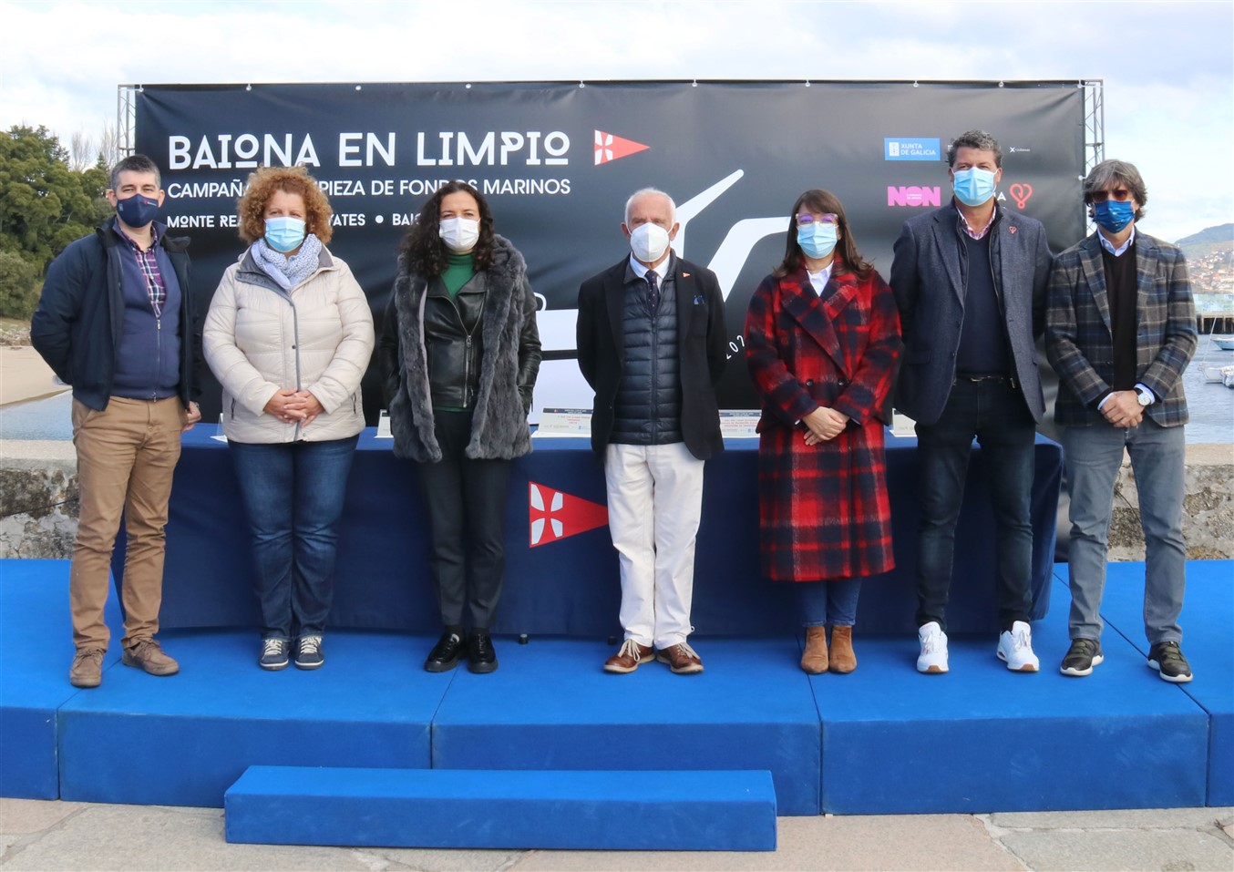 Monte Real promotes the campaign "Baiona clean" to clean up the seabed