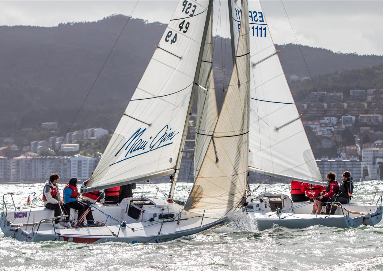 Los J80 gallegos encaran la recta final de la Liga de Invierno en Baiona