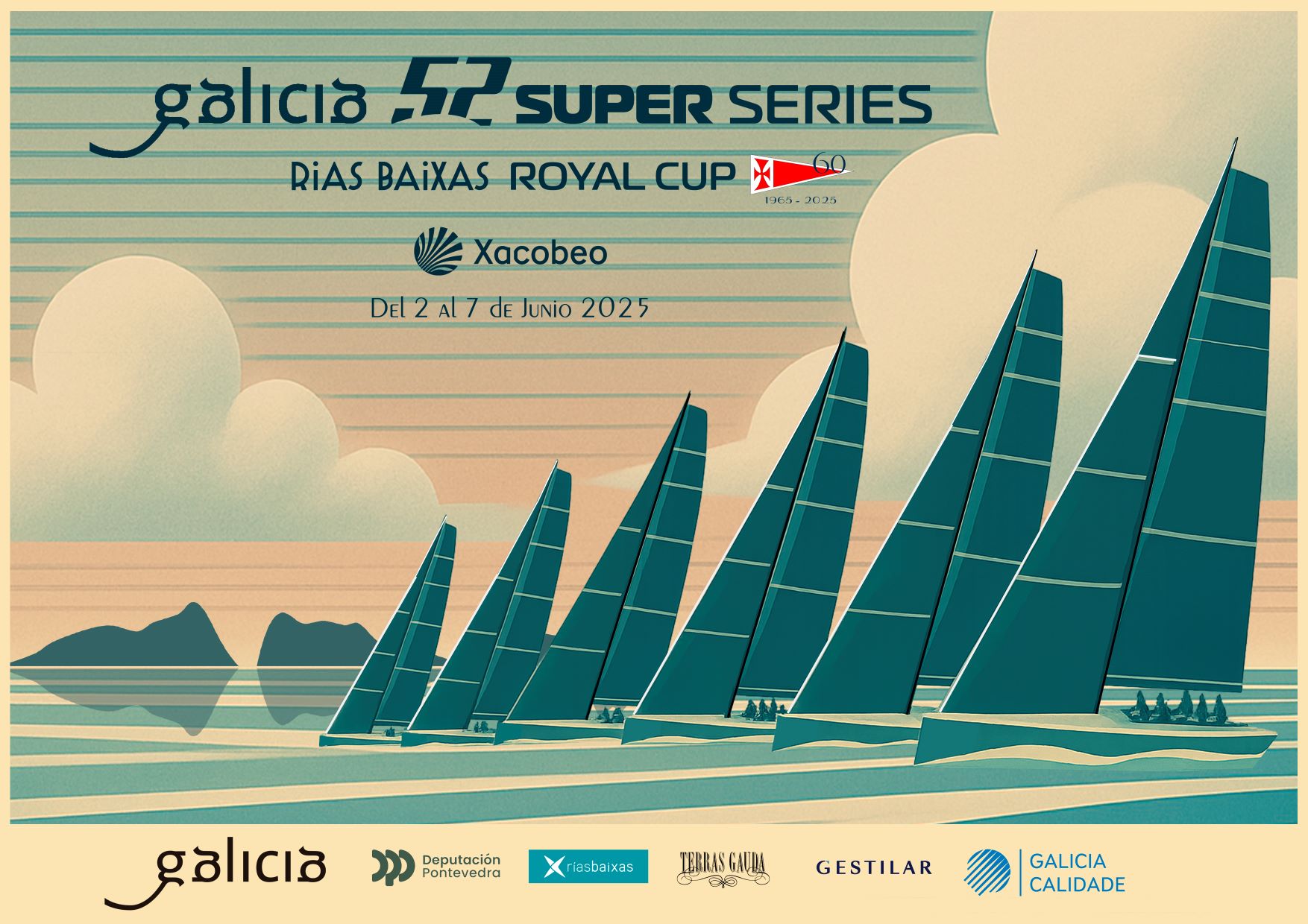 Regatta in progress · Monte Real Club de Yates Baiona