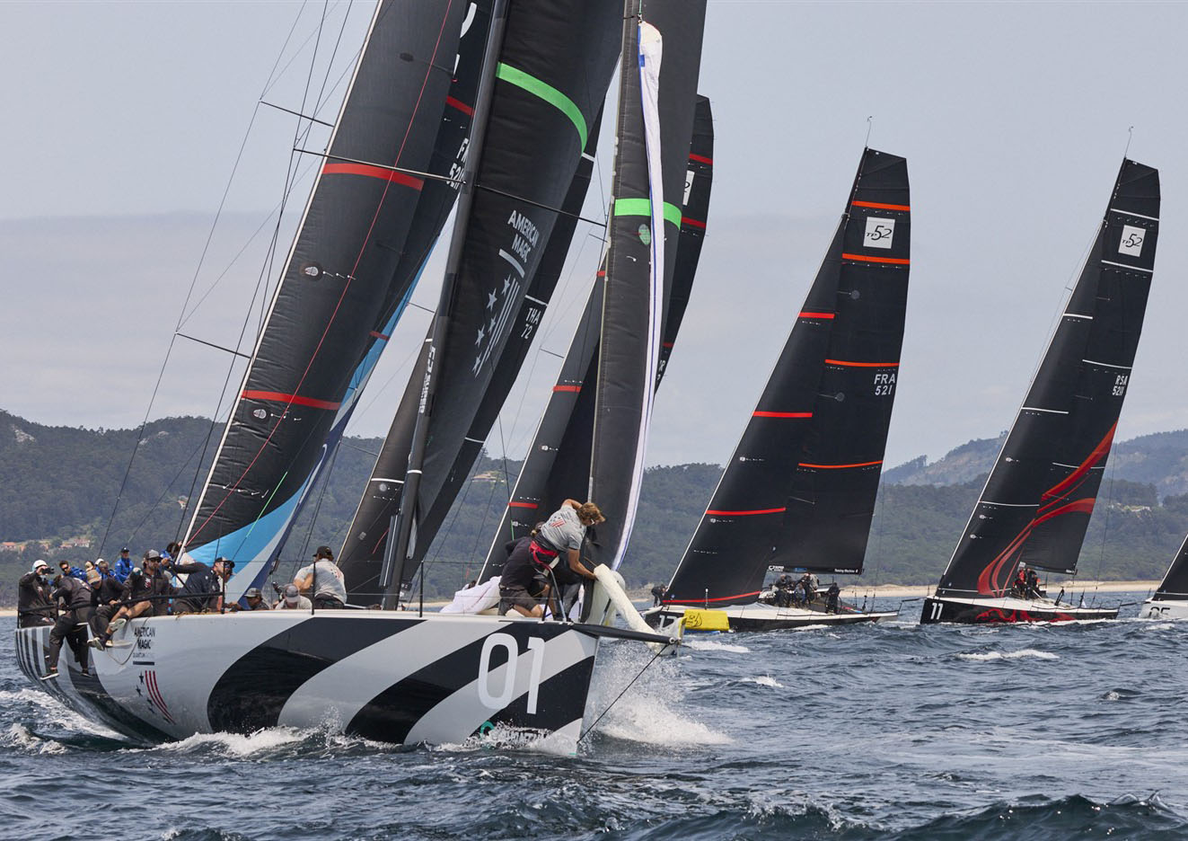 American Magic lidera la 52 SUPER SERIES ROYAL CUP  tras una jornada inaugural vibrante en las Rías Baixas