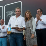 Entrega de los premios nacionales de vela Terras Gauda 2014-2015. Juanpa Cadario, Premio Mariano Aguado de Comunicación.