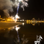 Fuegos artificiales y fiesta náutica en el MRCYB con motivo de los Premios Nacionales de Vela Terras Gauda.